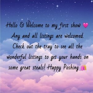 1st Show!!! Feel Free To Share Items And I Will Add To The Tray